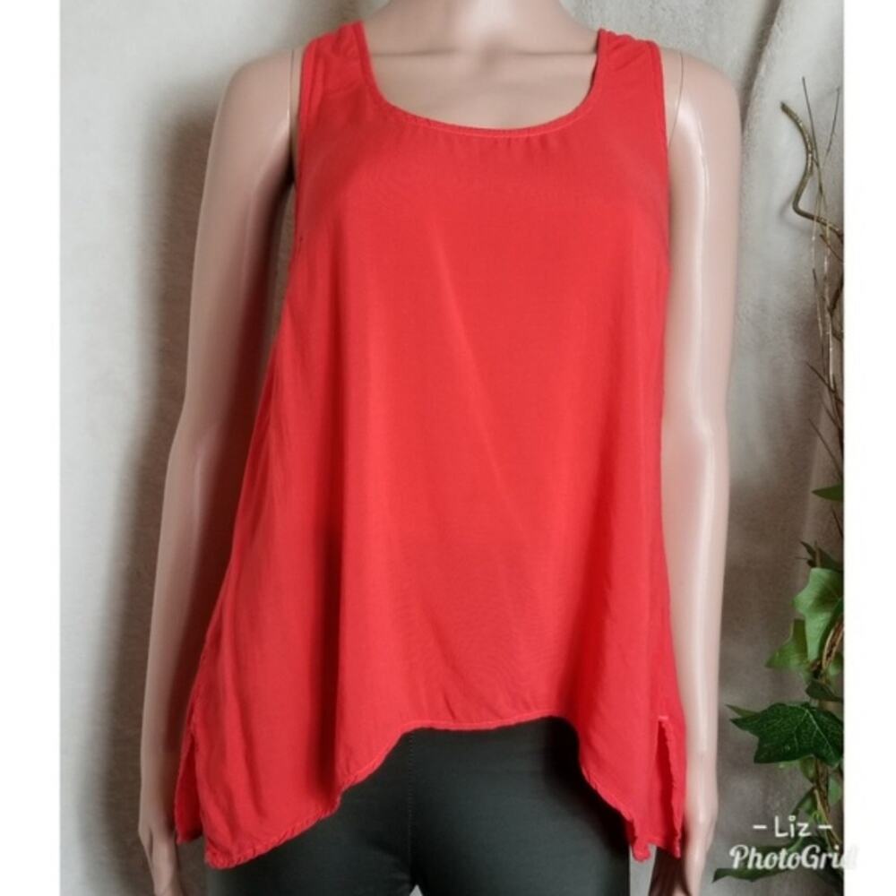 Splendid | Red Asymmetrical Flowy Oversized Tank